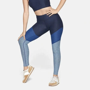 Outdoor Voices Springs 7/8 Leggings Color block Blue Gray Navy Graphite Gradient